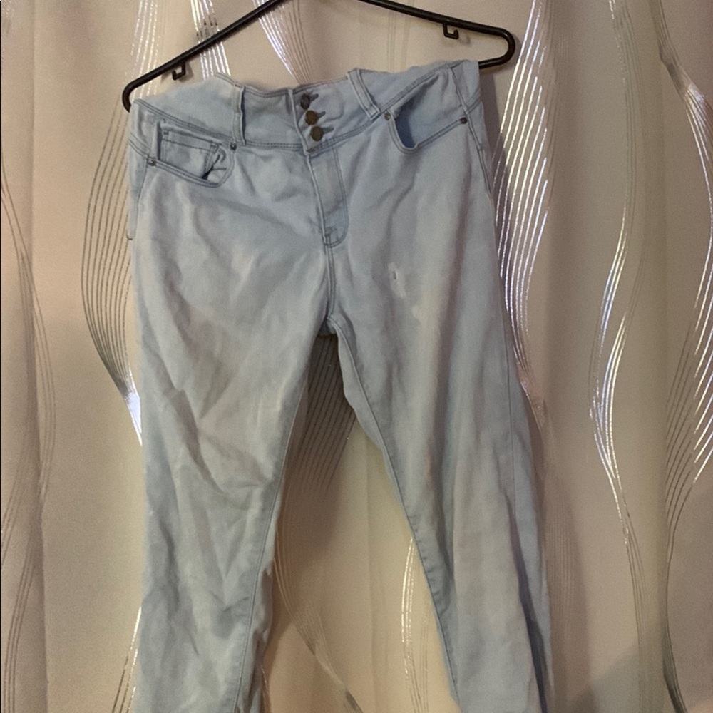 Wax Jean High Rise Blue Denim Jeans
